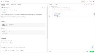 LeetCode | Task "283. Move Zeroes" | Python solution