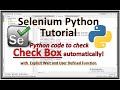 Selenium Python Checkbox | Selenium Python Checkbox Is Checked | Python Selenium Checkbox Click