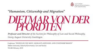 Dietmar Von Der Pfordten - Humanism, Citizenship and Migration