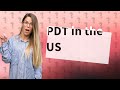 Where in the US is PDT?