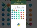 Selection Sort | Simple Python Tutorials | #Shorts #python