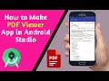 How to Create PDF Reader in Android Studio | Retrieve PDF file from Firebase Storage