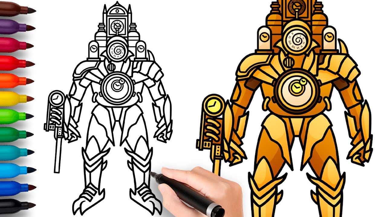 HOW TO DRAW CLOCKMAN TITAN | Skibidi Toilet Multiverse - Easy Step By ...