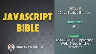 01: PRACTICE - Exploring Web Sites in the Browser (JAVASCRIPT BASICS - Intro)