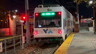 VTA Light Rail 2-Car Kinki Sharyo LRV 931 \u0026 901 Southbound Green Line Train Ride to San Jose Diridon