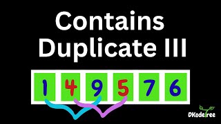 Contains Duplicate III - Leetcode 220 ⚡SortedSet Sliding Window | Python