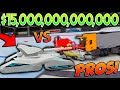 CRUSHING PRO PLAYERS with $15 TRILLION TANK in Car Crushers 2! (Roblox)