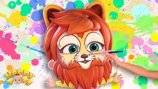 Paint My Face Song | Baby Face Paint |  Nursery Rhymes | Happy Tots