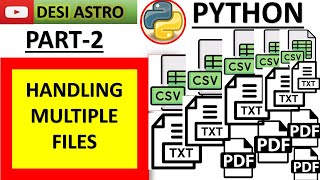 PART-2 How to Read Multiple CSV Files in Python|HOW TO SAVE DATA CSV FILE|PYTHON FOR DATA SCIENTIST