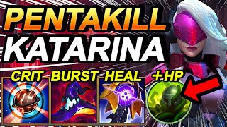 Wild Rift China Katarina Mid - 19KILL PENTAKILL - China Best Katarina Build Runes