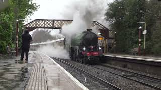 LNER B1 'Mayflower' Storming the Climb into Oakengates on Test Run with 37688 in the Pouring Rain!