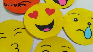 Smiley Face | How to make emojis with paper | Paper Emojis | #StayHome #WithMe