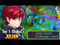 JULIAN VS SUN IN EXP LANE | TOP GLOBAL JULIAN - BUILD JULIAN TERSAKIT 2022