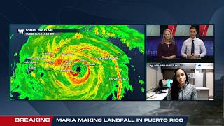 Interview with the National Weather Service in San Juan as Hurricane Maria makes landfall