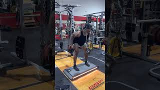 Craziest Bent ROW Ever!!! Vitruvian Row with Neck Harness NFL pro Chris Carson