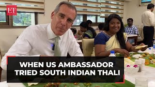 'Chennai, you have my heart': When US Ambassador tried a south Indian thali on banana leaf!