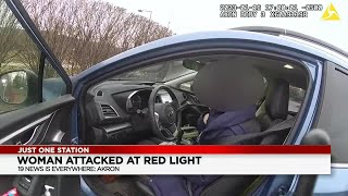 Akron police search for man who attacked woman at red light, tried to rob her