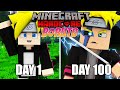 I Survived 100 Days as BORUTO in HARDCORE Minecraft and this is what happened...