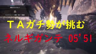 【MHW】β ネルギガンテ 05'51 チャージアックス ソロ TA