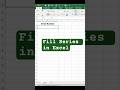 Fill series in excel tips and tricks#exceltips #tutorial #computer #knowledge #viralshorts