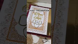 Nikah Nama Booklet #wedding #nikah #shorts