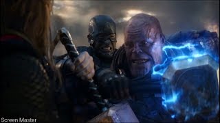 Infinity Nanogauntlet Fight // Trinity vs Thanos Last Fight | Avengers: Endgame [Open Matte/IMAX HD]