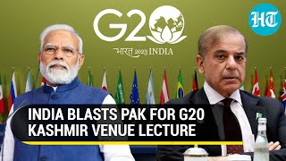 India rips Pakistan over G20 J\u0026K meet protest; 'Kashmir Venue Decision Natural...'