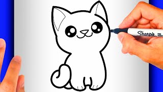 Como Dibujar Un Gato Kawaii Como Dibujar Kawaii Paso A Paso