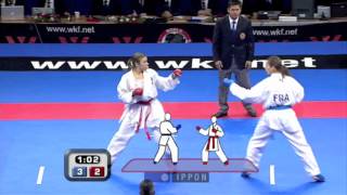 WKF World Karate Championship Belgrade 2010 - Female Kumite Final - Spain France