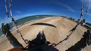 Parapente, affaler l'aile par vent soutenu