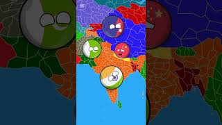 What happen if Nepal 🇳🇵 and China 🇨🇳 switch their places | county balls #shorts #reels #countryballs