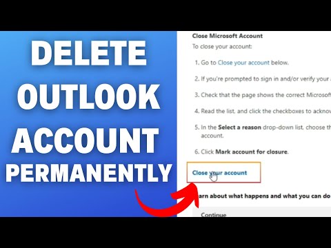 How To Delete Outlook Account Permanently 2023  Close Outlook Account Permanently  Outlook.com