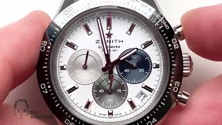 Zenith Chronomaster Sport 2021: 1/10th of a second and crown positions