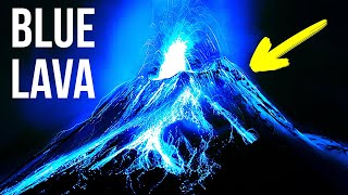 Volcano That Burns Bright Blue and Other Phenomena