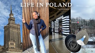 First Week in Poland 🇵🇱 : Nigeria Still Happened to Me 😂| shopping 🛍️ | Registration | My First Snow