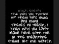 Lady Gaga Just Dance Lyrics on screen