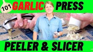 Pampered Chef Garlic Press, Garlic Peeler, and Garlic Slicer 101 | How to Use and Clean