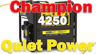 Champion 4250 Inverter Generator Power Equipment 200954 RV Ready Quiet Technology