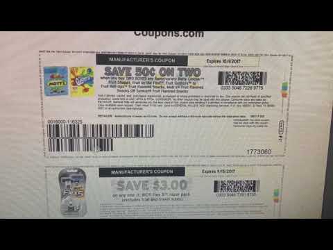 COUPONS.COM & PRINTING DUPLICATE COUPONS 9/2/17 COUPONS.COM & PRINTING DUPLICATE COUPONS 9/2/17