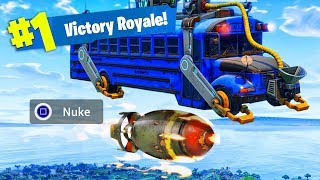 DROPPING A NUKE FROM THE BATTLE BUS! (NEW KILLSTREAK!) - Fortnite: Battle Royale DROPPING A NUKE FROM THE BATTLE BUS! (NEW KILLSTREAK!) - Fortnite: Battle Royale
