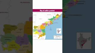 Map of andhra pradesh | #andhrapradesh #map #india #shorts