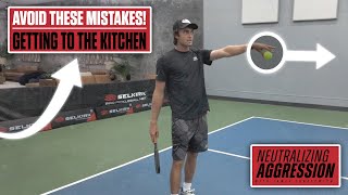 Playing a Pickleball Banger: Getting to the Kitchen Line