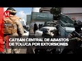 Diecisiete personas detenidas tras cateo en la Central de Abasto de Toluca