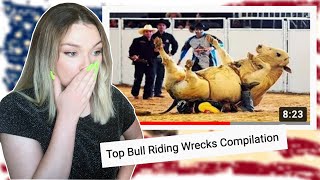 New Zealand Girl Reacts to BULL RIDING FOR THE FIRST TIME 😱😳