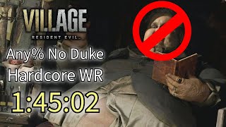 (WR) Resident Evil Village Any% No Duke Hardcore Speedrun 1:45:02