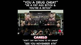 canelo and caleb plant trade insults #boxing #canelo #fight #boxingnews #pressconference
