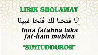 Download Lagu Lirik Inna Fatahna Laka Fathan Mubina Simtudduror... MP3 Gratis