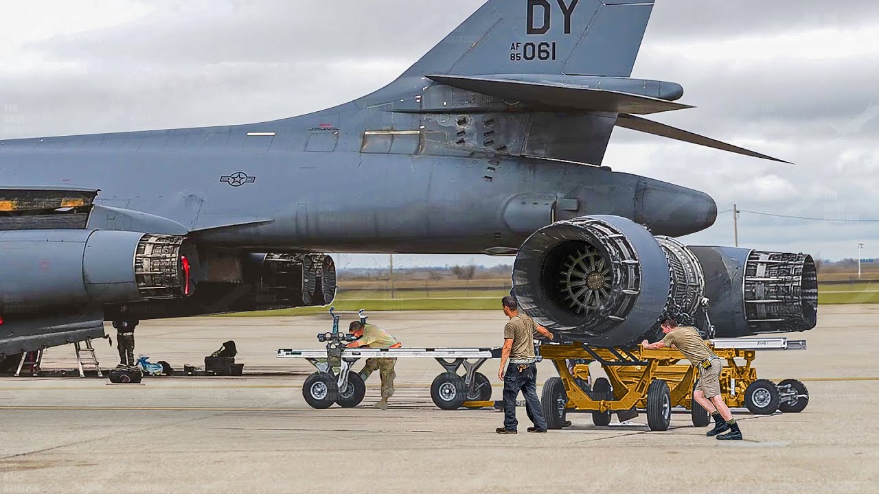 Installing Monstrously Powerful Engines On US Most Feared Bomber - YouTube