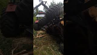 UPS #palmsforest #trailer #overturned #palms #forestry #mtz82 #mtz920.4 #pinussylvestris #estonia