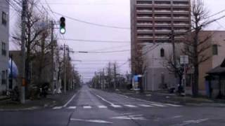 16丁目17丁目間横通 → 東8条の市道[ #旭川市 360p 車載動画]：宮下通交点～道道329号永隆橋通交点